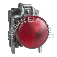 چراغ سیگنال فلزی با Protected LED داخلی قرمز 24VAC/DC