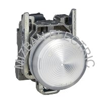 چراغ سیگنال فلزی با Protected LED داخلی سفید 220VAC